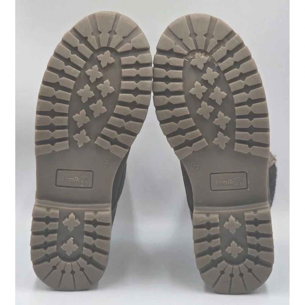Kamik Takoda Lo Junior Bown Nubuck Leather Waterproof Winter Boots Size 4 WM‎ 6